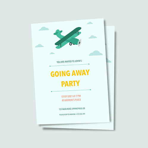 Going Away Party Invitation