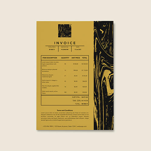 Gold Invoice