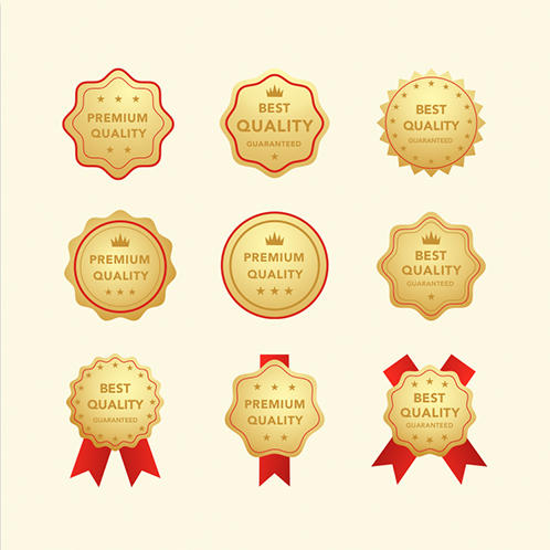 Gold Quality Badges
