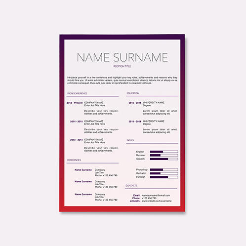 Gradient Resume