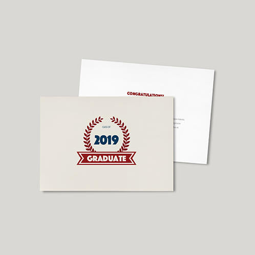 Graduation Crown Leaves Card