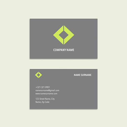 Grey Business Card