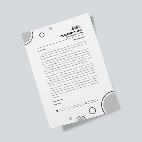 Grey Letterhead