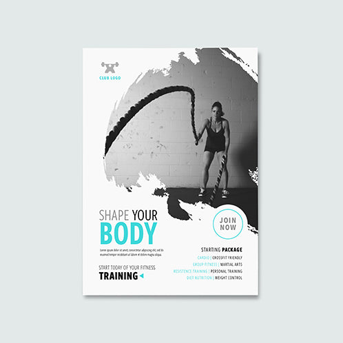Gym Brushstroke Flyer