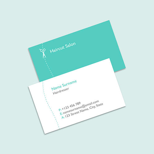 Haircut Salon Business Card