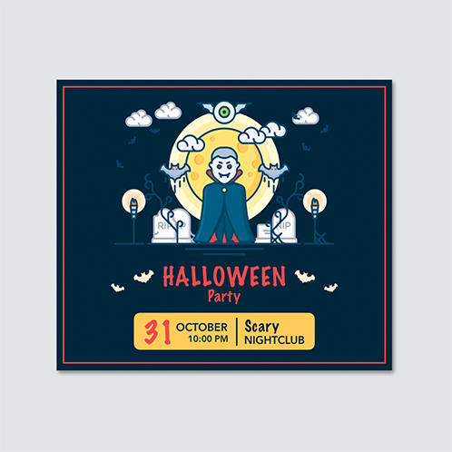 Halloween Party Facebook Post