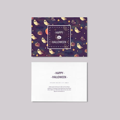 Happy Halloween Pattern Card