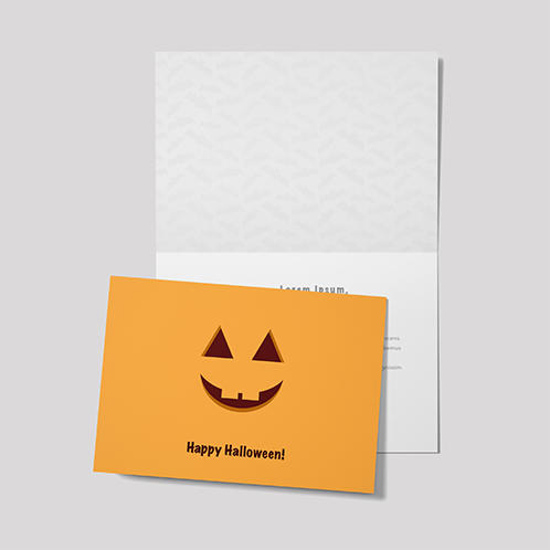 Happy Halloween Pumpkin Card