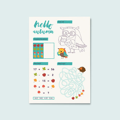Hello Autumn Activity Sheet