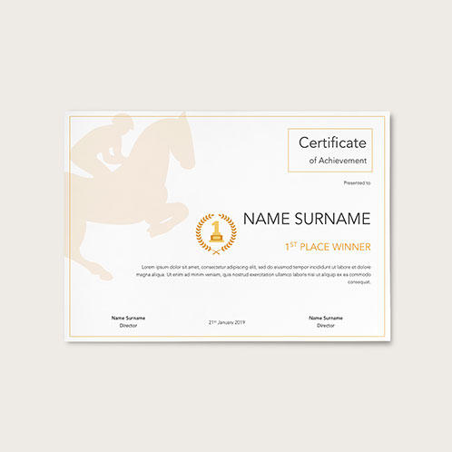 Horse Riding Certificate