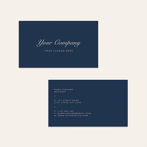 Indigo Blue Business Card