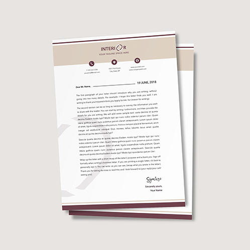 Interior Letterhead