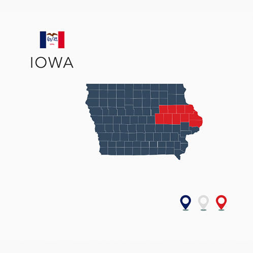 Iowa Map