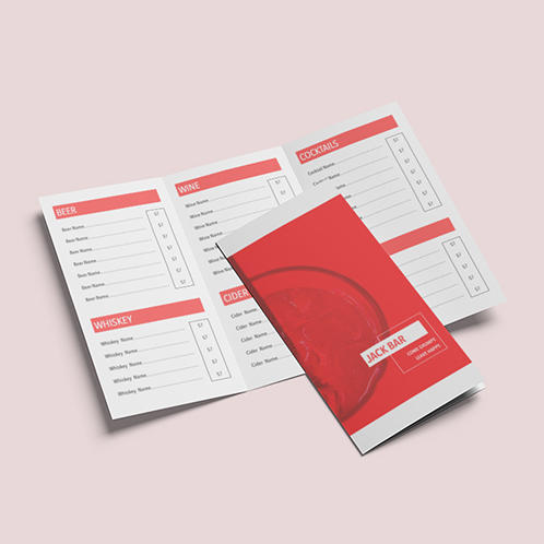 Jack Bar Folding Menu