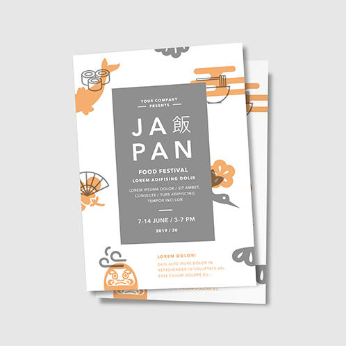 Japan Food Festival Flyer