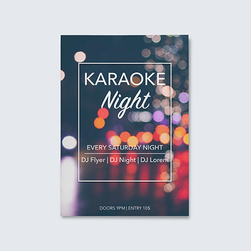 Karaoke Night Flyer