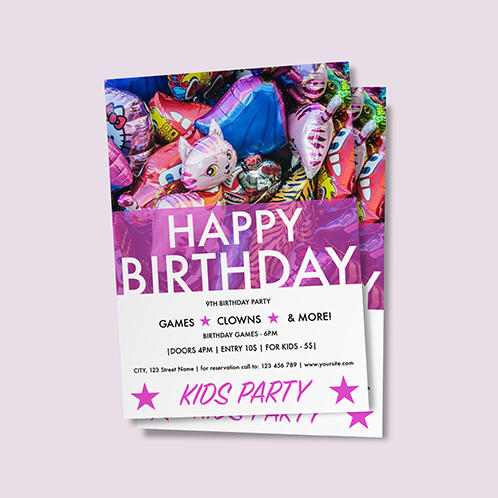 Kids Birthday Flyer
