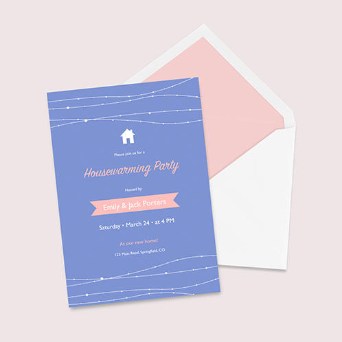 Lavender Housewarming Party Invitation