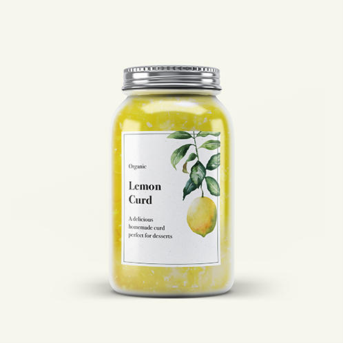 Lemon Curd Jar Label – Mypagestemplates.com