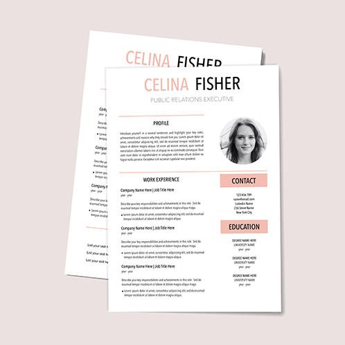 Light Coral Resume