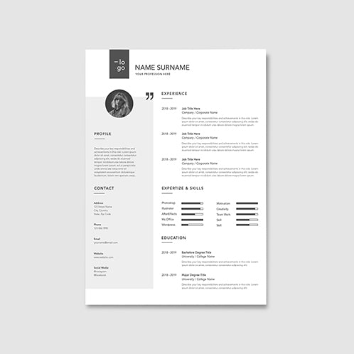 Light Grey Resume