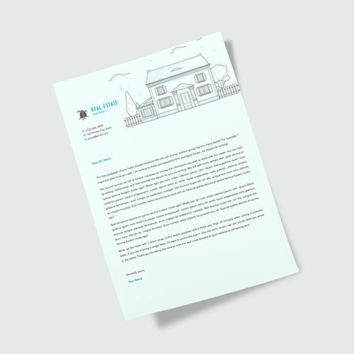 Light Real Estate Letterhead