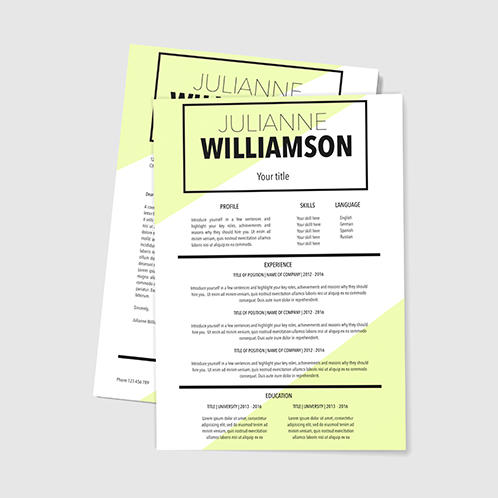Lime Green Resume