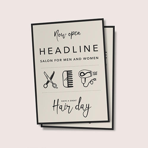 Man Hair Salon Flyer