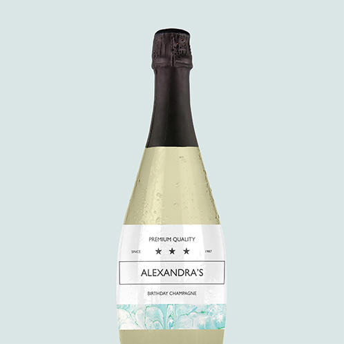 Marble Champagne Label