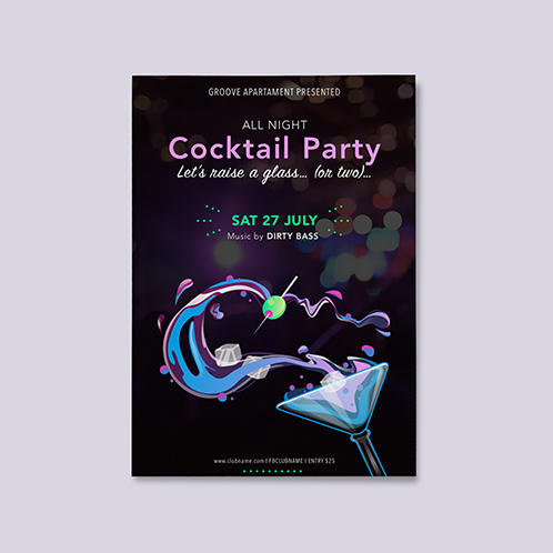Martini Cocktail Party Flyer