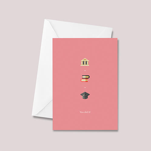 Minimal Graduation Card