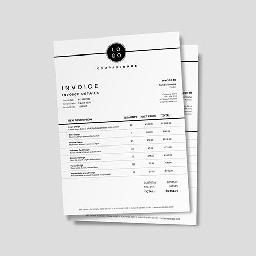 Minimal Invoice
