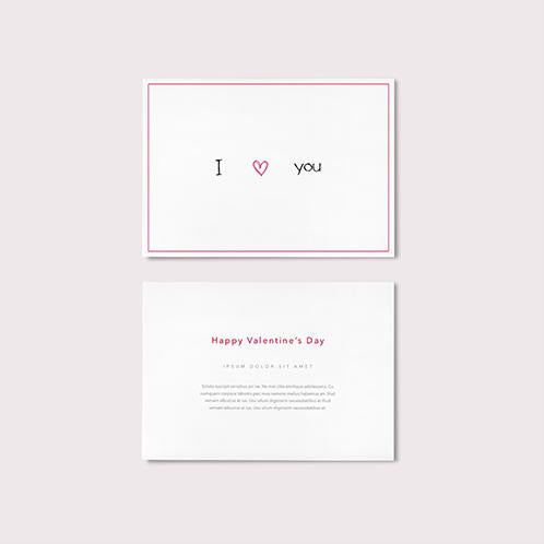 Minimal Valentines Card 01