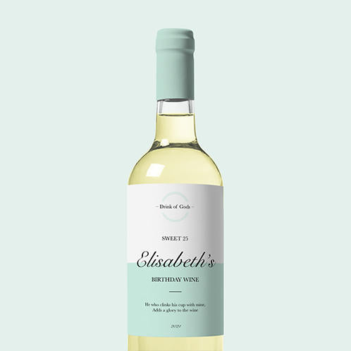 Mint Wine Label