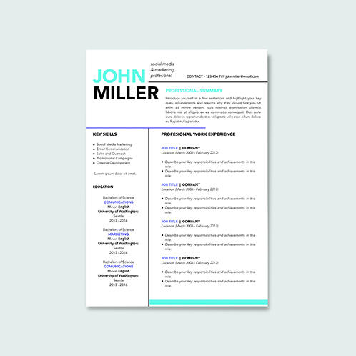 Neon Resume