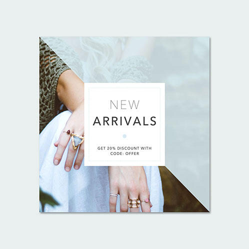 New Arrivals Offer Social Media Post