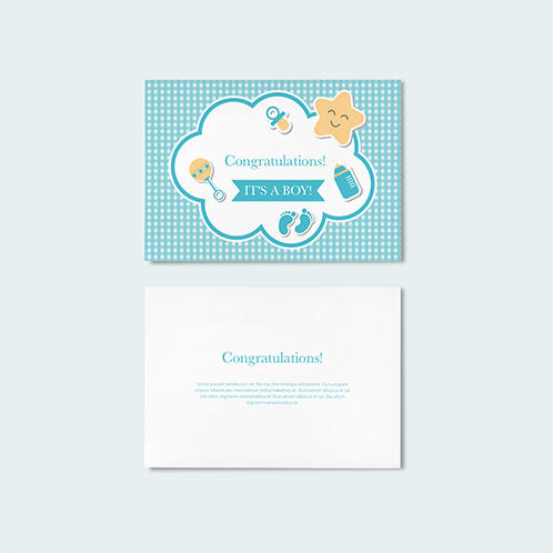 Newborn It's a Boy Card