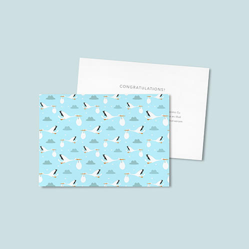 Newborn Stork Card