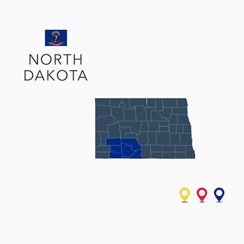 North Dakota Map
