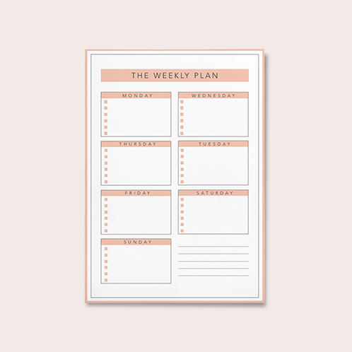 Nude Weekly Planner