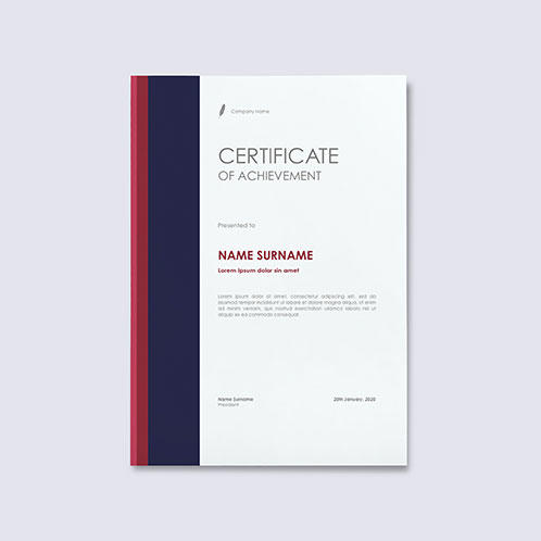 Official Business Certificate