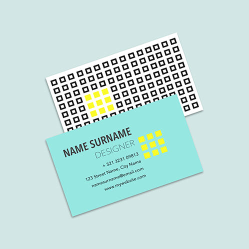 Optical Pattern Business Card