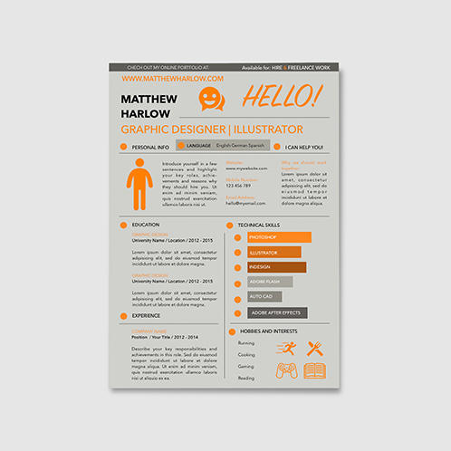 Orange Resume