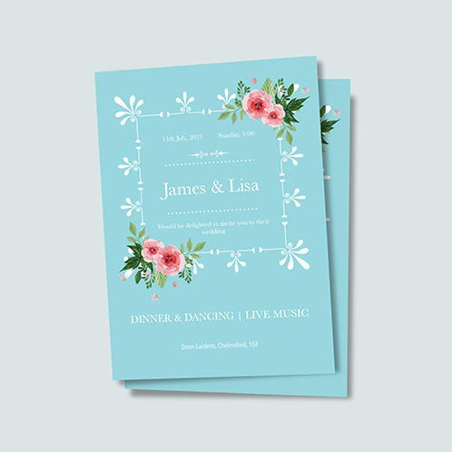 Ornamental Frame Wedding Invitation