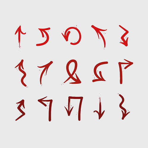 Painted Arrows Doodles