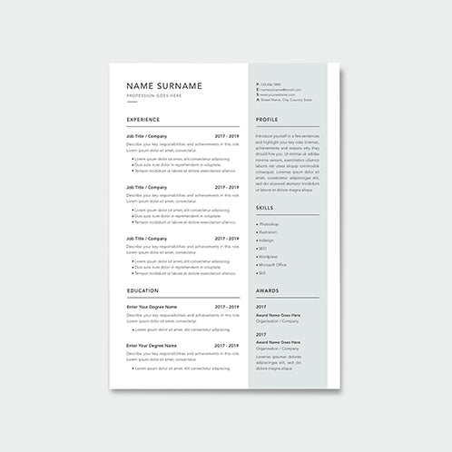 Pale Mint Resume