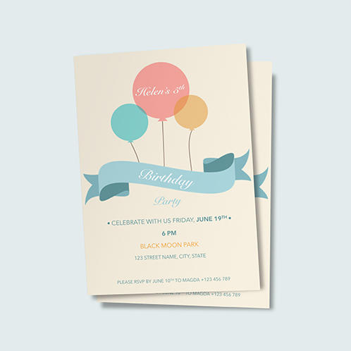 Pastel Birthday Flyer