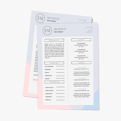 Pastel Resume