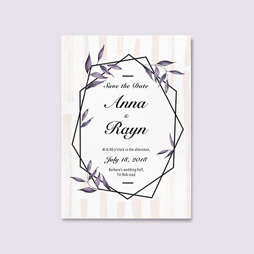 Pastel Wedding Invitation