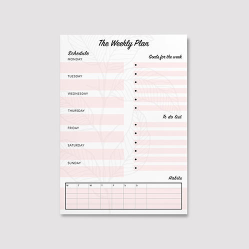 Pastel Weekly Planner